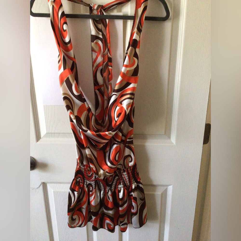 Stylish Multicolor Halter Top